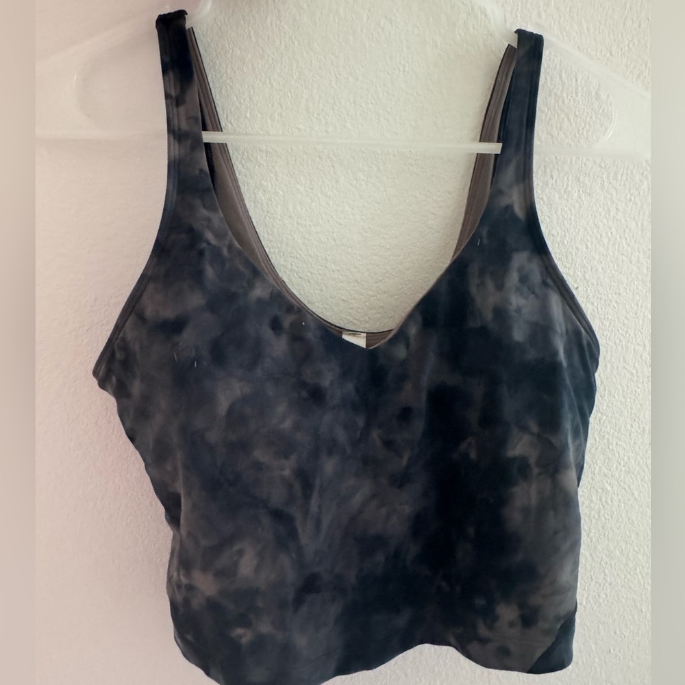 Lululemon Align Tank Diamond Dye Blue Grey Size 8